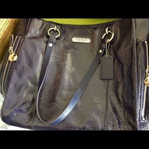 Purple Coach purse